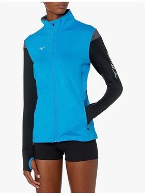 Mizuno Youth Bright Teal Full-Zip Athletic Jacket.. Size Large